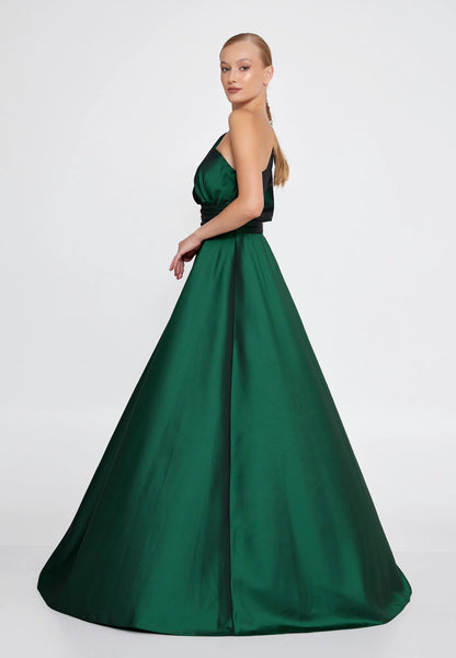 One Shoulder Maxi Polyester A - Line Regular Prom Dress Unit Price: €55
