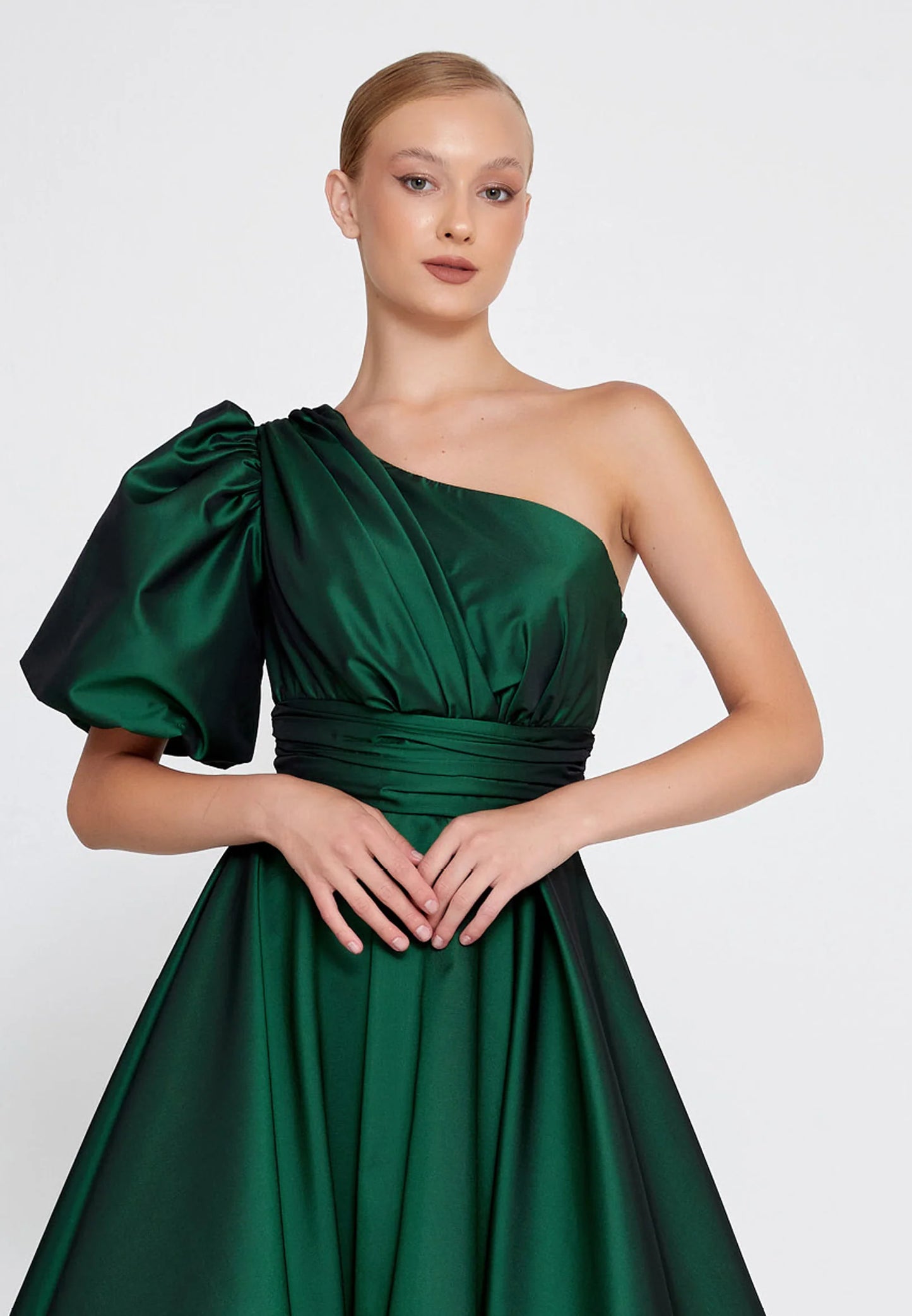 One Shoulder Maxi Polyester A - Line Regular Prom Dress Unit Price: €55