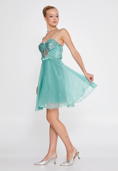 Sleeveless Mini Polyester Column Regular Cocktail Dress Unit Price: €26