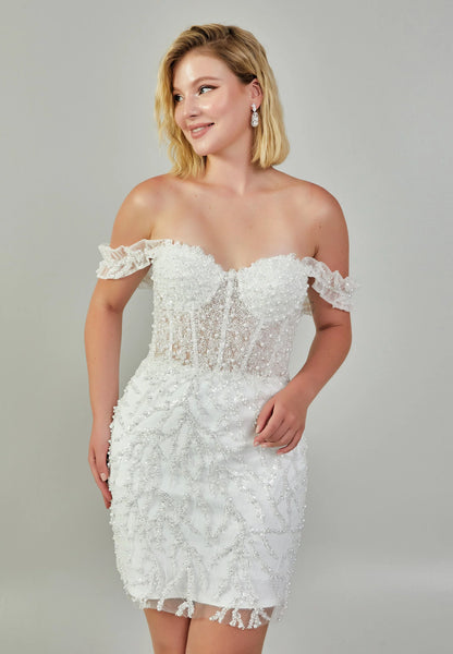 Off Shoulder Maxi Tulle Regular Wedding Dress Unit Price: €420