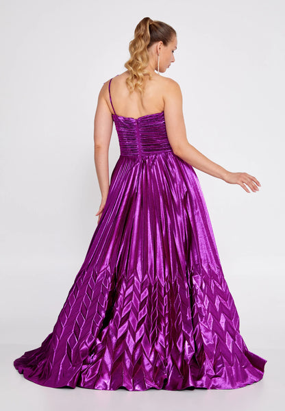 One Shoulder Maxi Polyester A - Line Regular Prom Dress Unit Price: €140