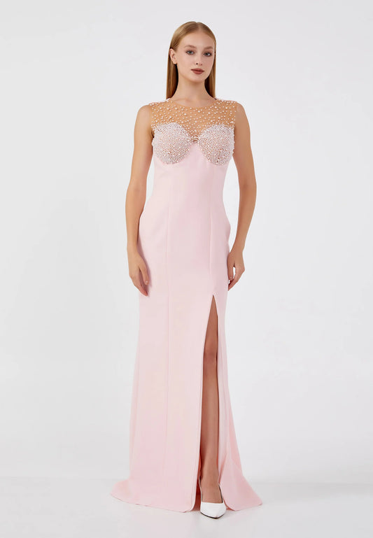 Sleeveless Maxi Viscose Mermaid Regular Wedding Guest Dress Unit Price: €48