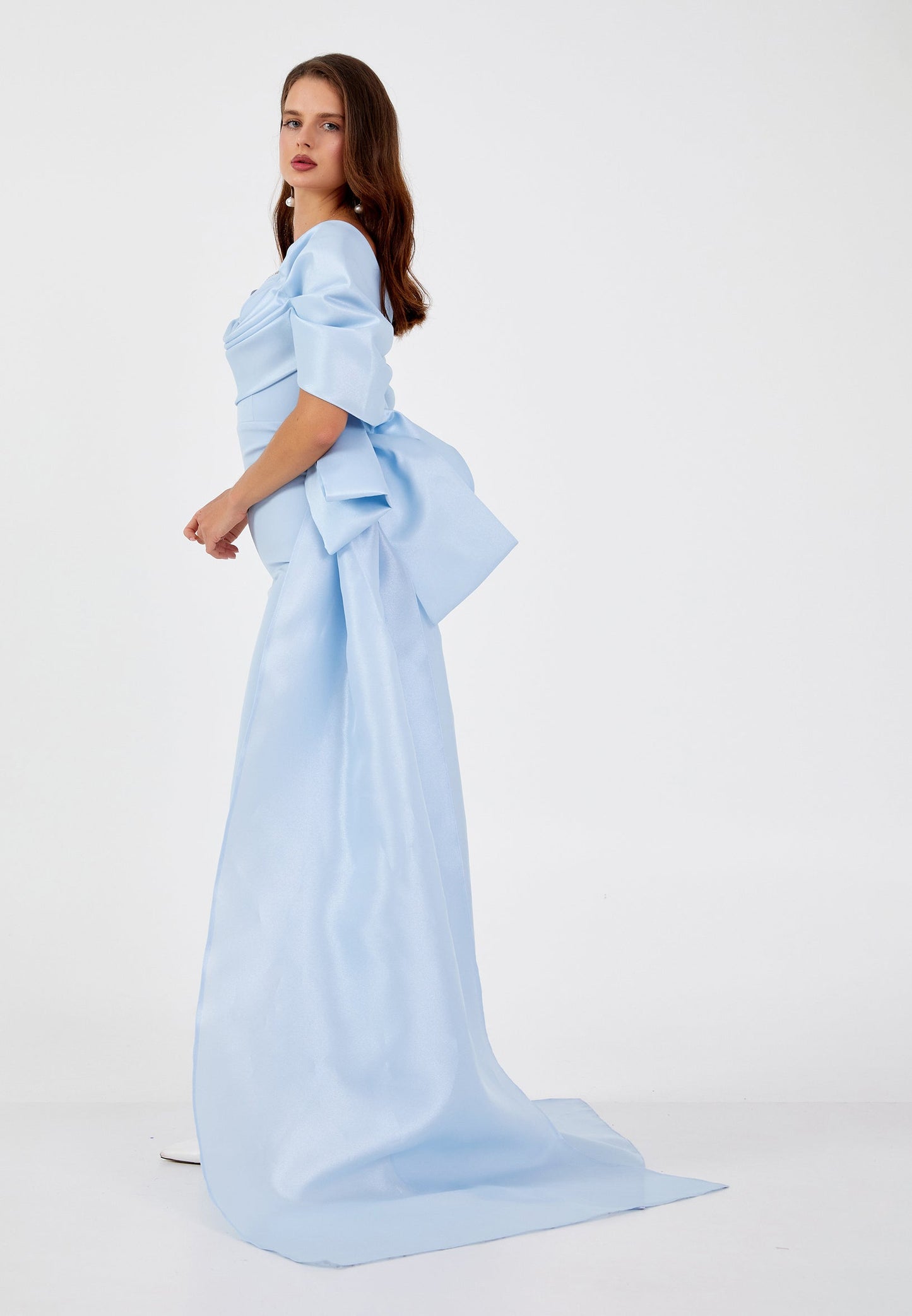 Off Shoulder Maxi Viscose Column Regular Wedding Guest Dress Unit Price: €37