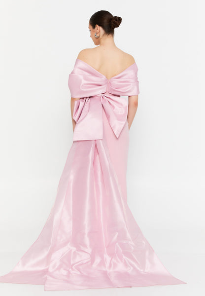 Off Shoulder Maxi Viscose Column Regular Wedding Guest Dress Unit Price: €37