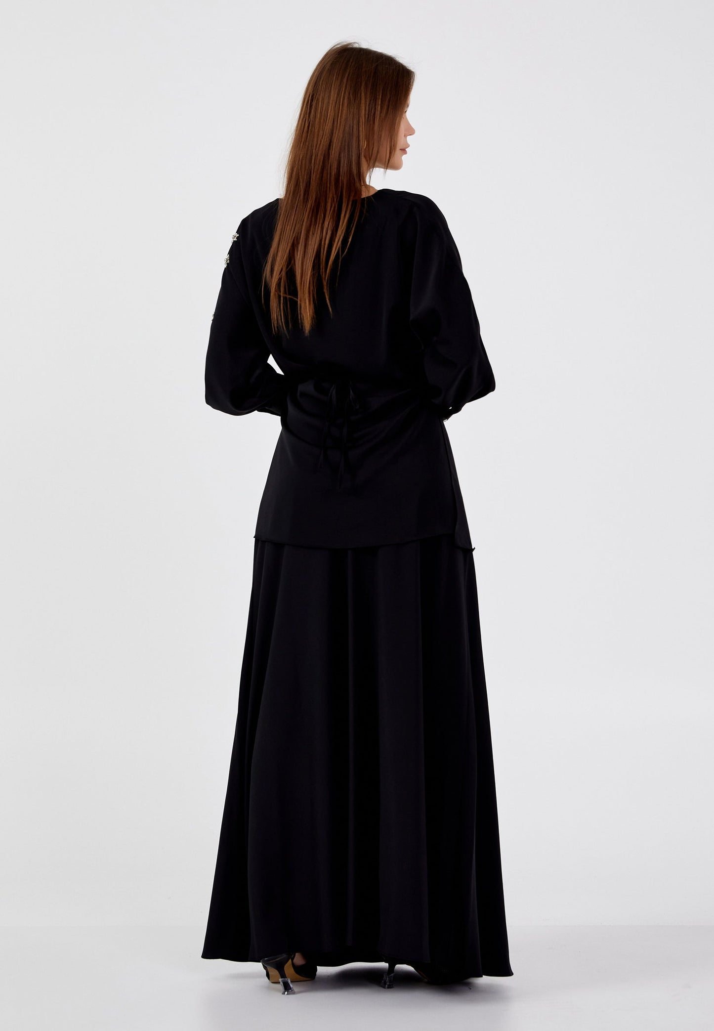 Long Sleeve Chiffon With Stones Regular Two-Piece Outfit Unit Price: €30