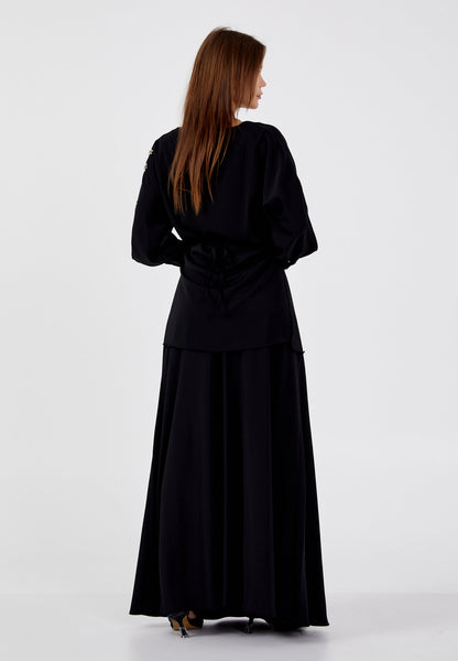 Long Sleeve Chiffon With Stones Regular Two-Piece Outfit Unit Price: €30