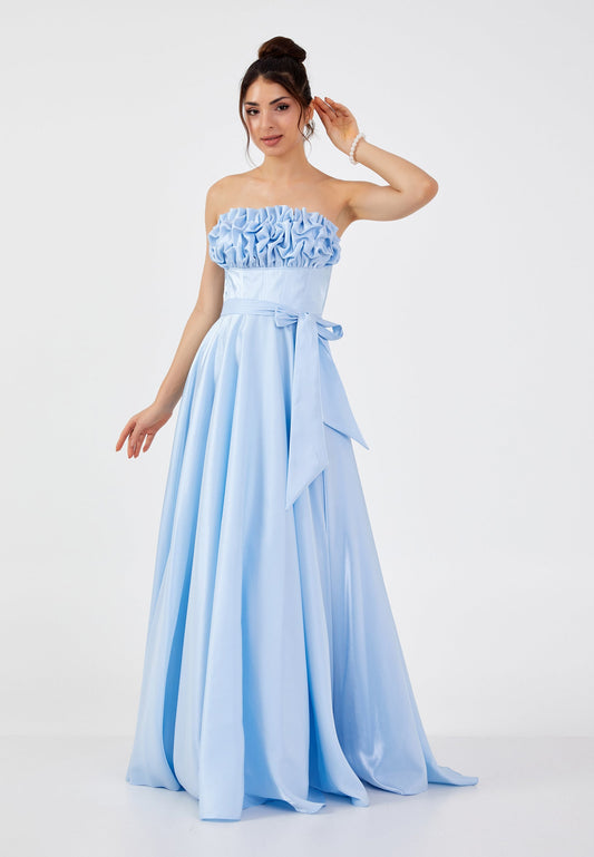 Strapless Maxi Polyester A - Line Regular Prom Dress Unit Price: €60