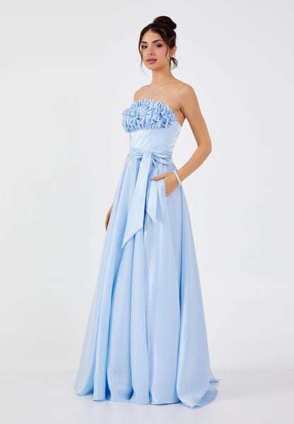 Strapless Maxi Polyester A - Line Regular Prom Dress Unit Price: €60