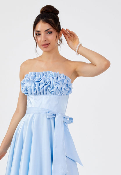 Strapless Maxi Polyester A - Line Regular Prom Dress Unit Price: €60