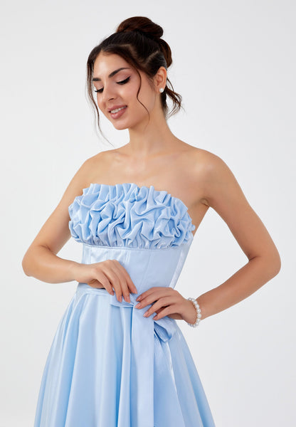 Strapless Maxi Polyester A - Line Regular Prom Dress Unit Price: €60