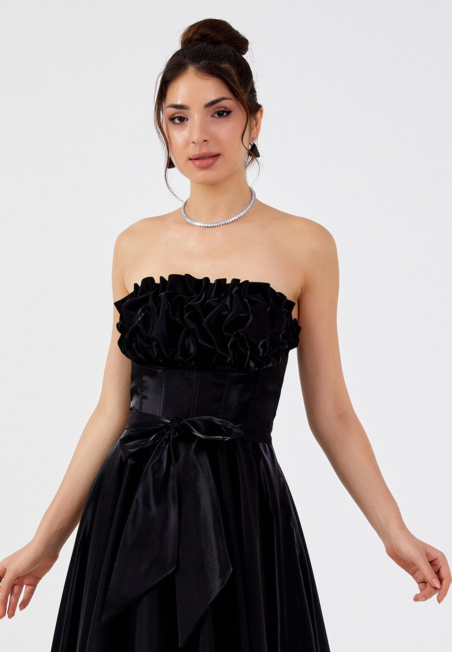 Strapless Maxi Polyester A - Line Regular Prom Dress Unit Price: €60