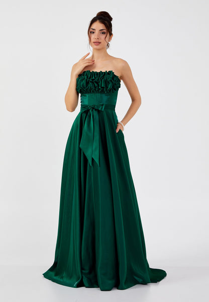 Strapless Maxi Polyester A - Line Regular Prom Dress Unit Price: €60