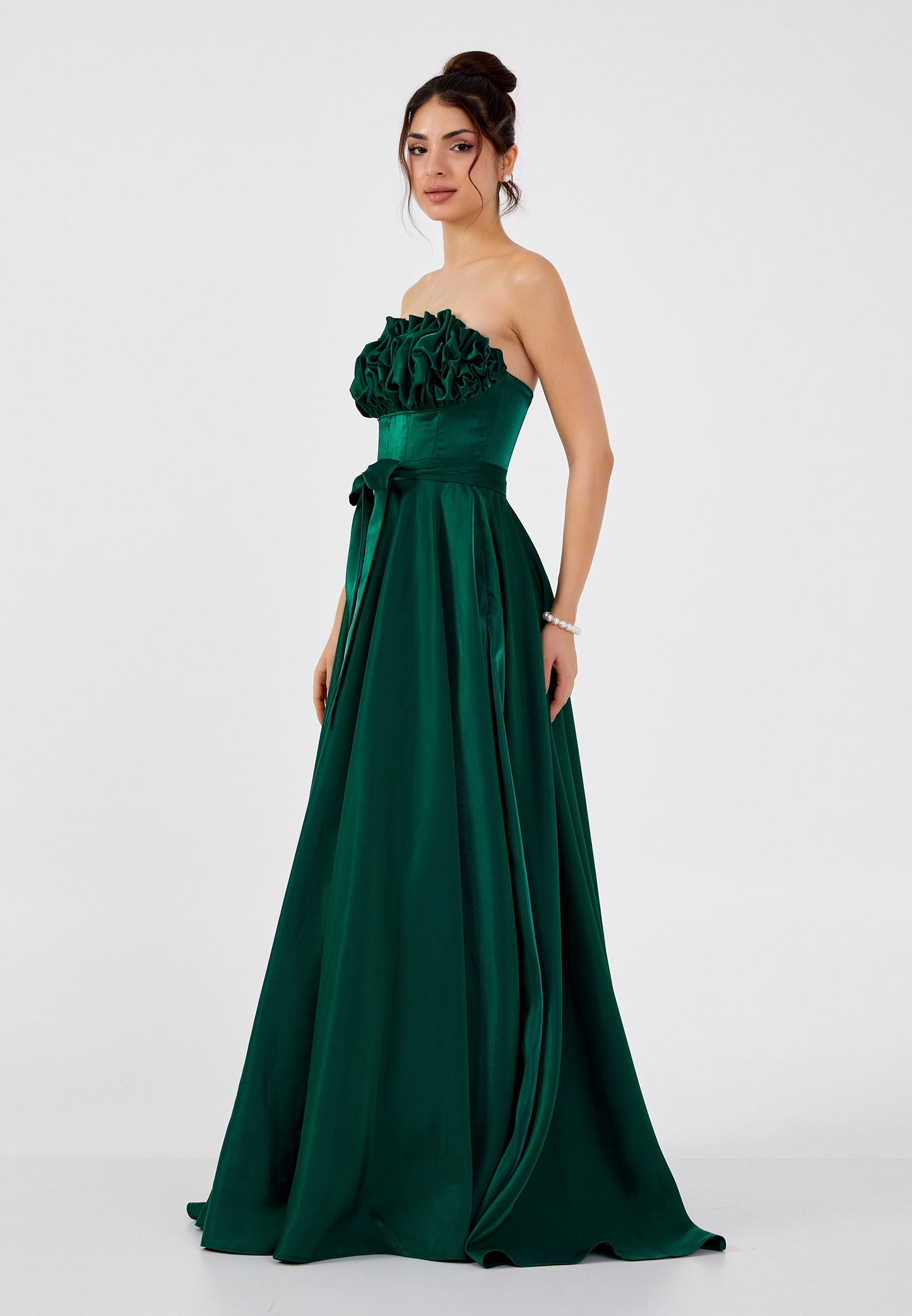 Strapless Maxi Polyester A - Line Regular Prom Dress Unit Price: €60