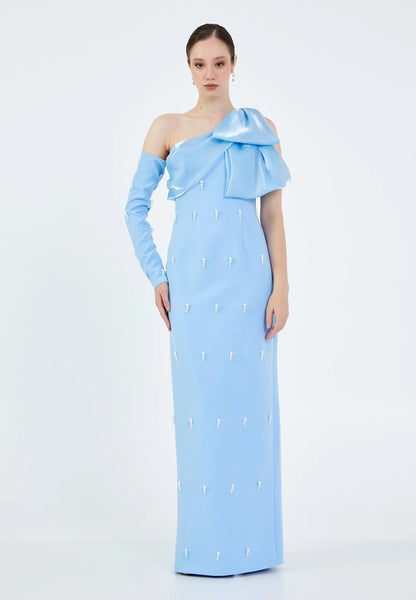 Sleeveless Maxi Viscose Column Regular Wedding Guest Dress Unit Price: €86