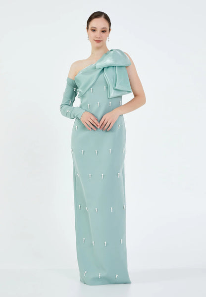 Sleeveless Maxi Viscose Column Regular Wedding Guest Dress Unit Price: €86