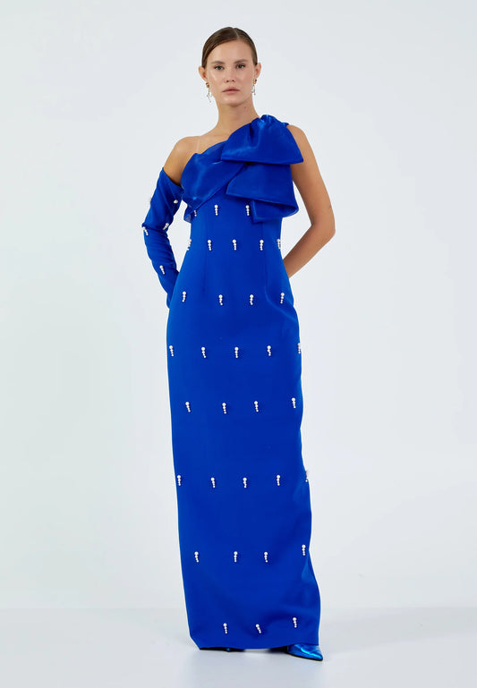 Sleeveless Maxi Viscose Column Regular Wedding Guest Dress Unit Price: €86