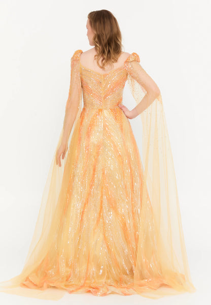 Mid-Length Maxi Tulle Mermaid Regular Prom Dress Unit Price: €363