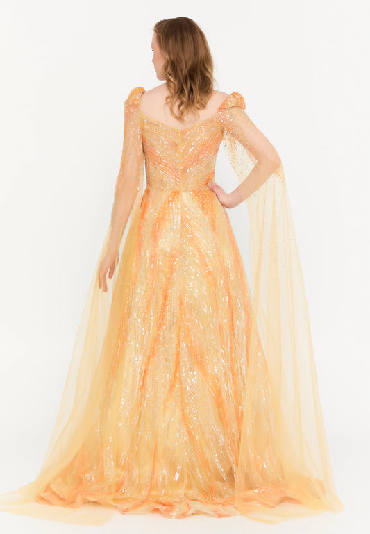 Mid-Length Maxi Tulle Mermaid Regular Prom Dress Unit Price: €363