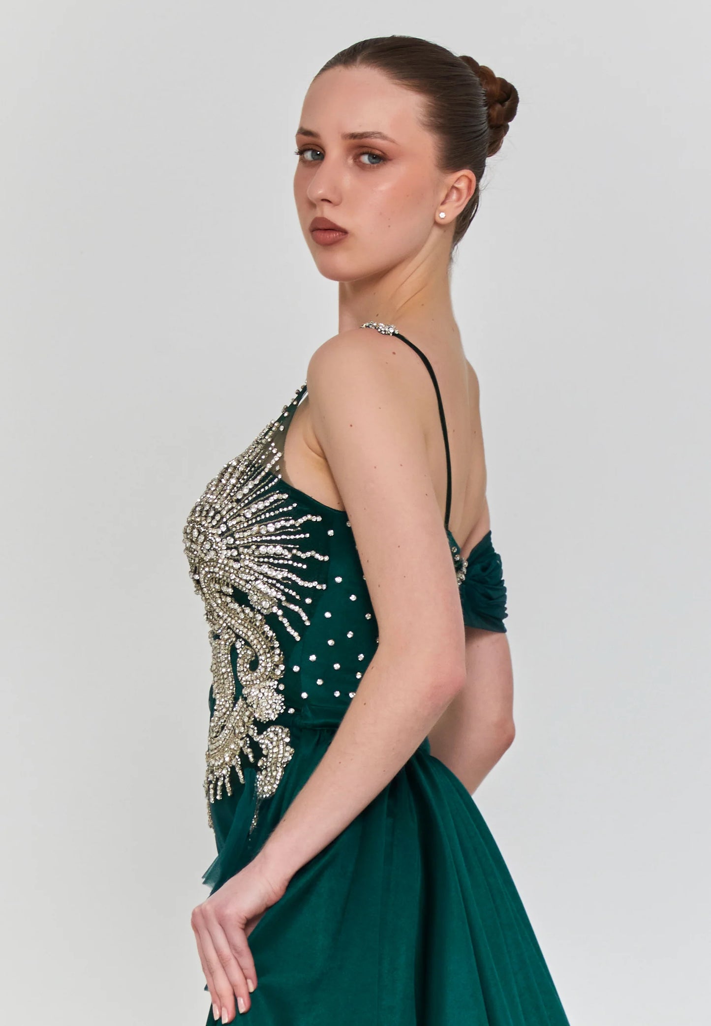 Off Shoulder Maxi Polyester Regular Engagement Dress Unit Price: €270