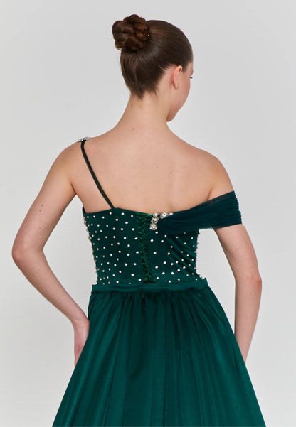 Off Shoulder Maxi Polyester Regular Engagement Dress Unit Price: €270