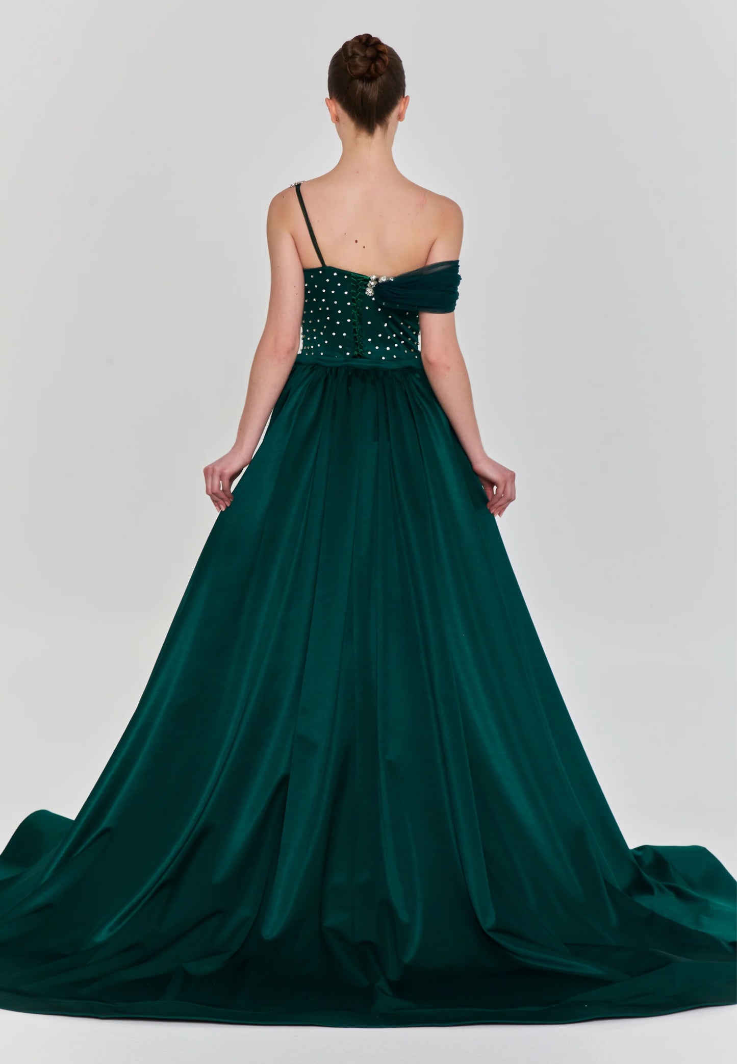 Off Shoulder Maxi Polyester Regular Engagement Dress Unit Price: €270