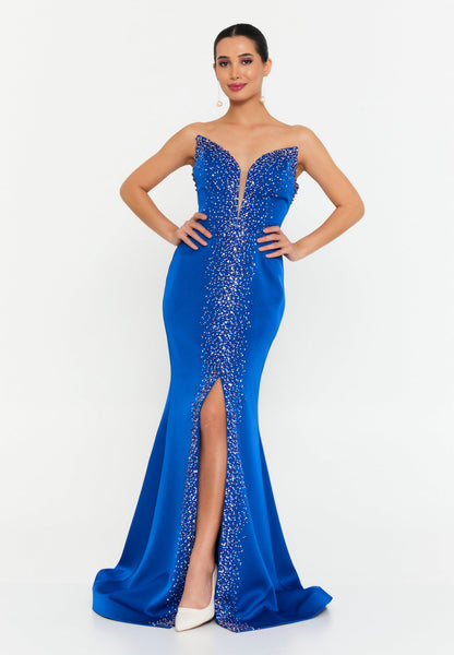 Strapless Maxi Polyester Mermaid Regular Wedding Guest Dress Unit Price: €90