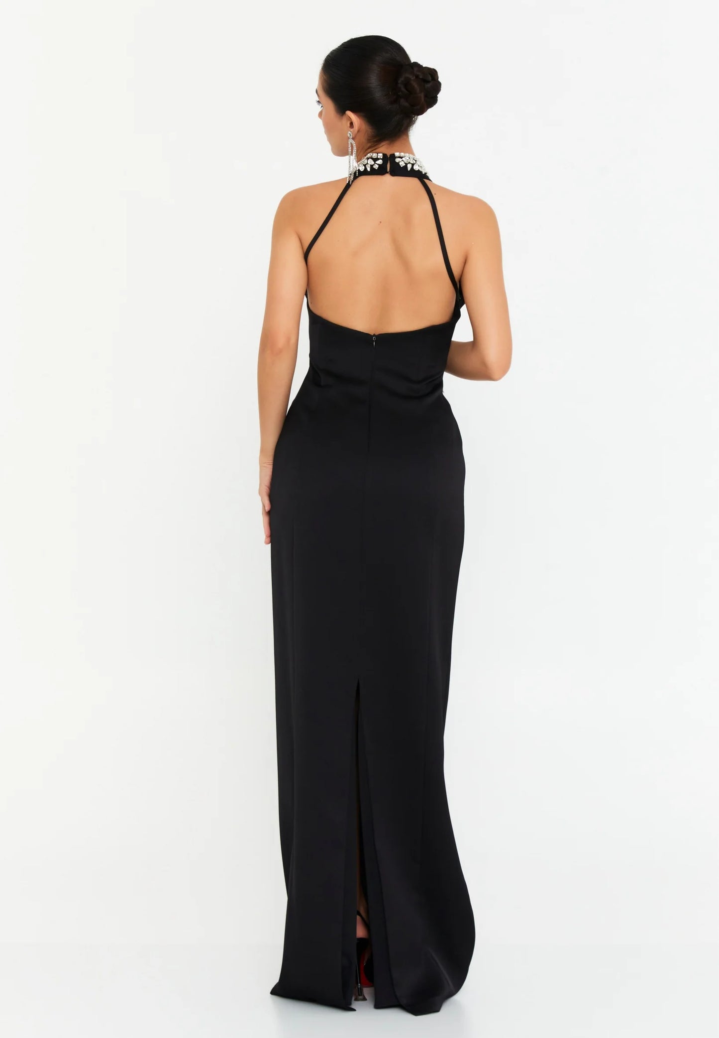 Sleeveless Maxi Polyester Column Regular Wedding Guest Dress Unit Price: €140