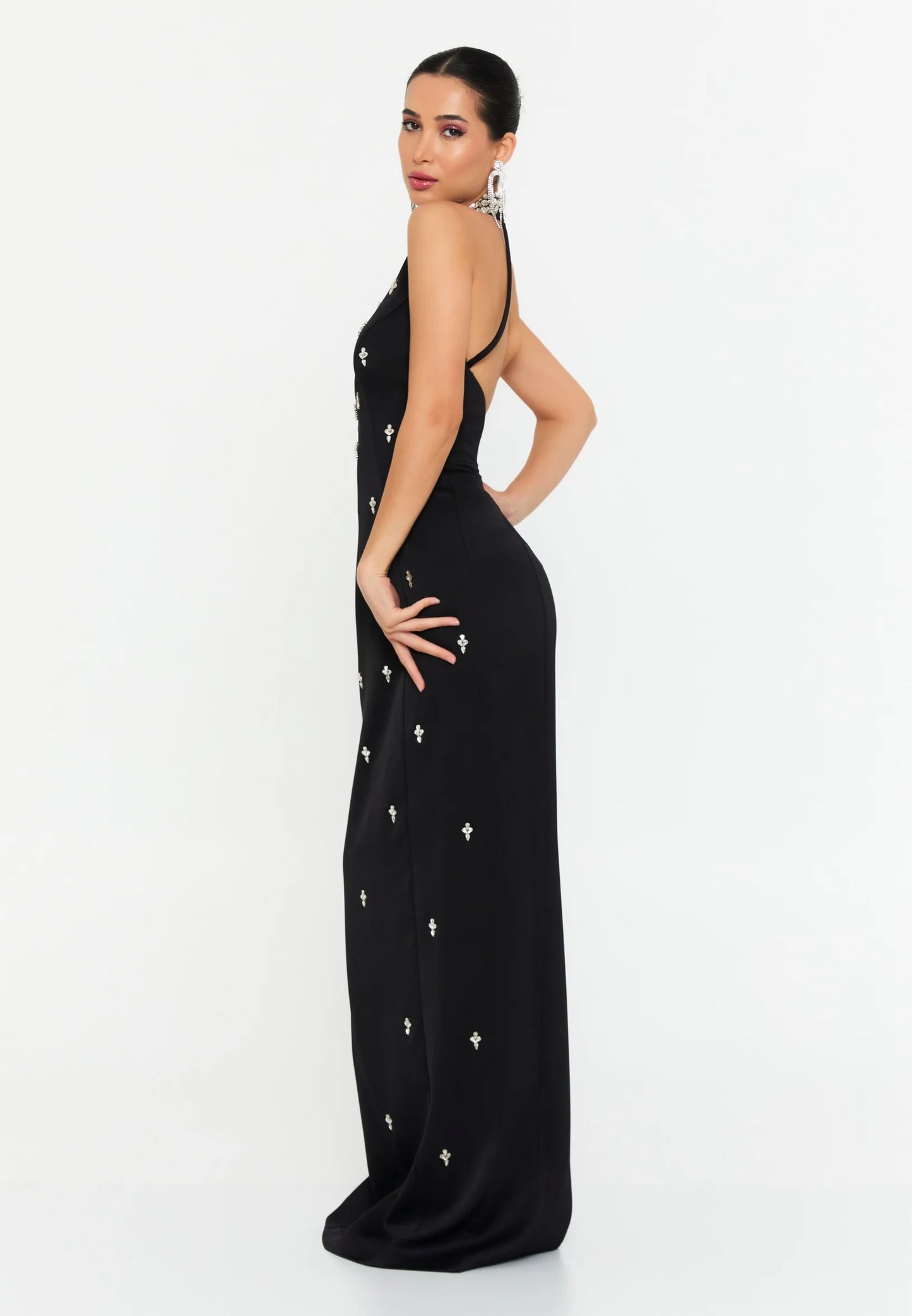 Sleeveless Maxi Polyester Column Regular Wedding Guest Dress Unit Price: €140