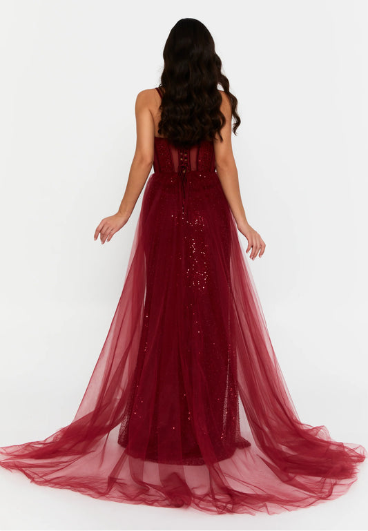 Sleeveless Maxi Tulle Mermaid Regular Wedding Guest Dress Unit Price: €60