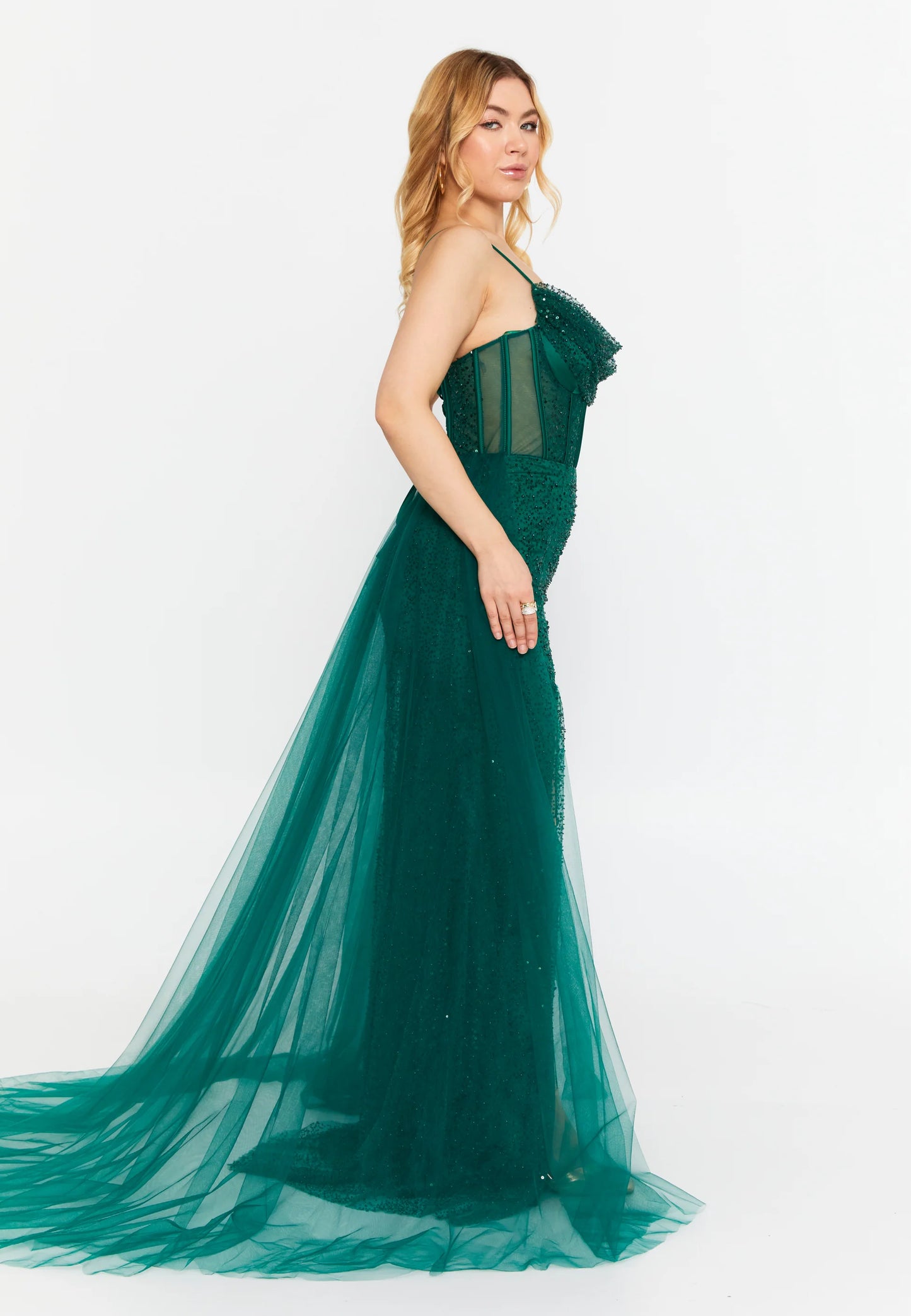 Sleeveless Maxi Tulle Mermaid Regular Wedding Guest Dress Unit Price: €60