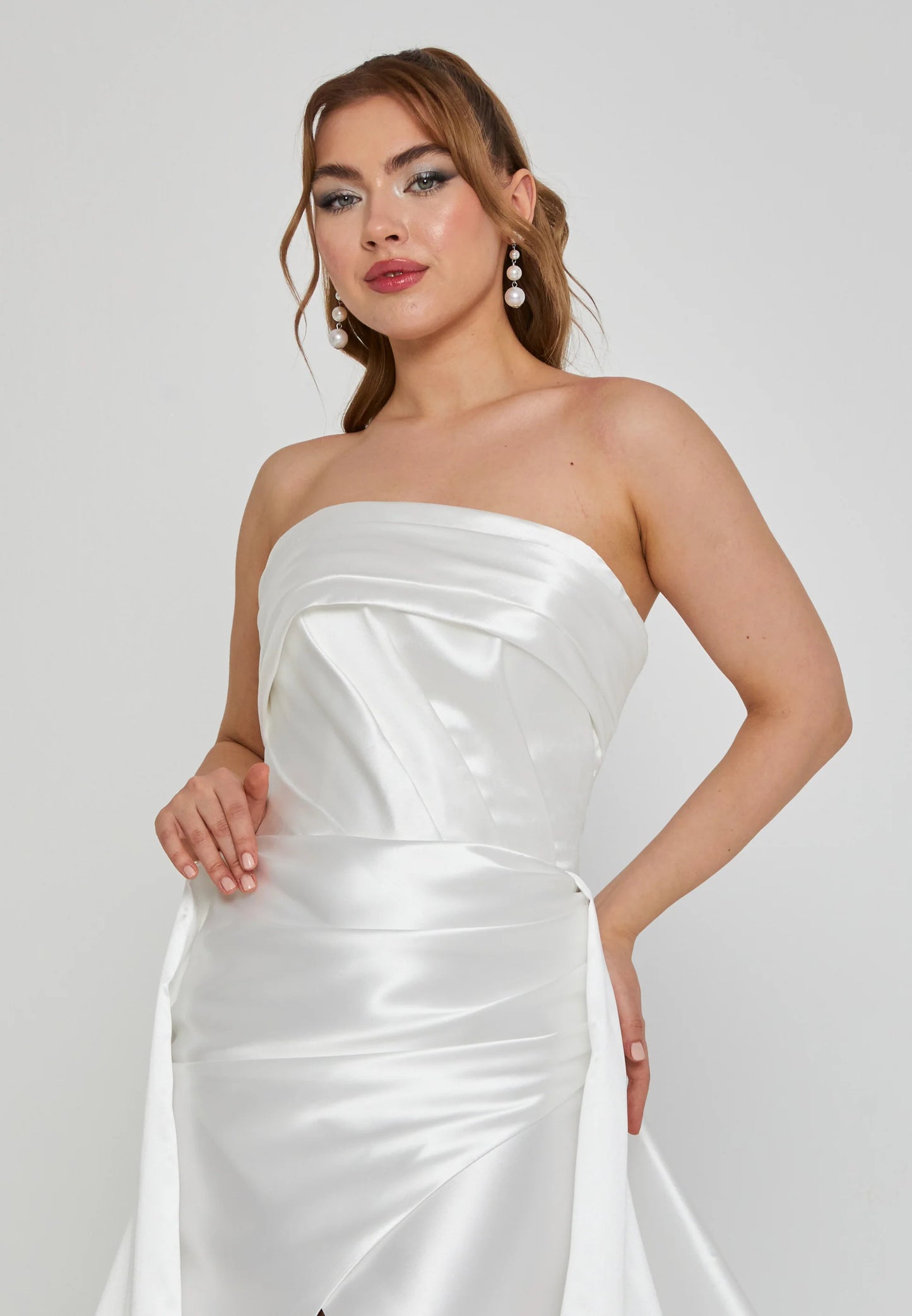 Strapless Maxi Polyester Regular Wedding Dress Unit Price: €550