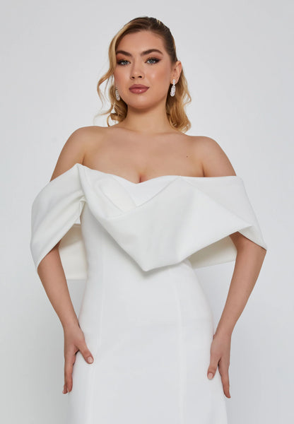 Off Shoulder Maxi Lycra Regular Wedding Dress Unit Price: €330