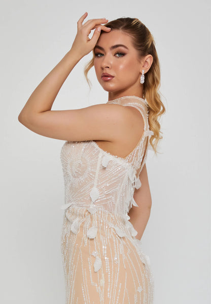 Sleeveless Maxi Tulle Regular Wedding Dress Unit Price: €230