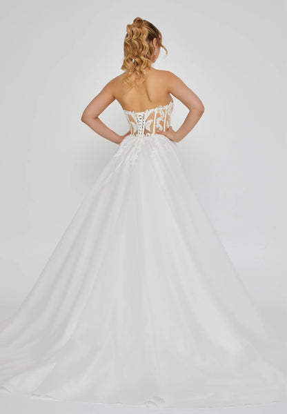 Strapless Maxi Polyester Regular Wedding Dress Unit Price: €210