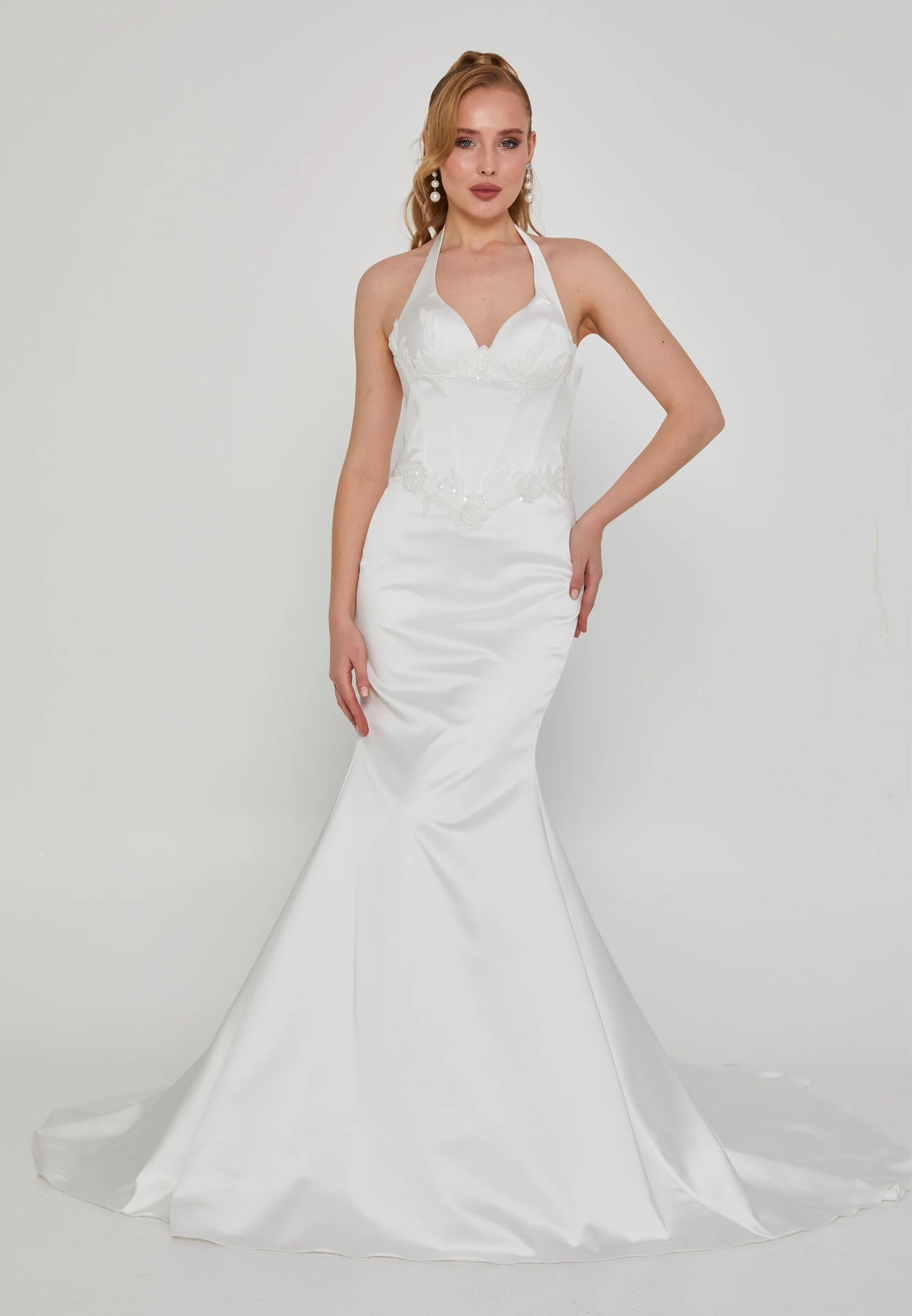 Sleeveless Maxi Polyester Regular Wedding Dress Unit Price: €300