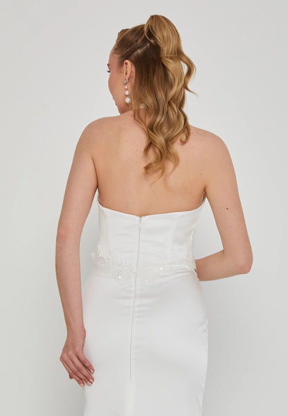 Sleeveless Maxi Polyester Regular Wedding Dress Unit Price: €300