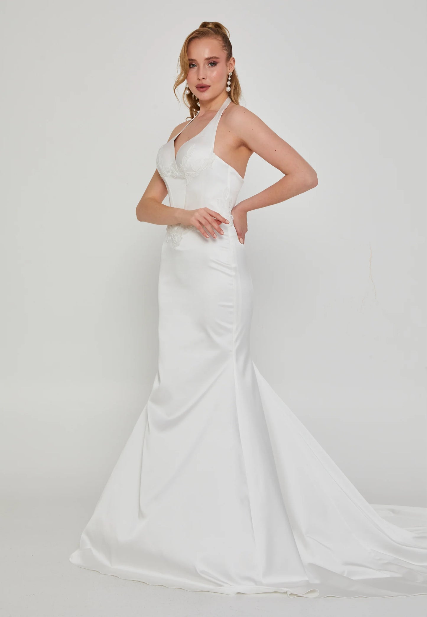 Sleeveless Maxi Polyester Regular Wedding Dress Unit Price: €300