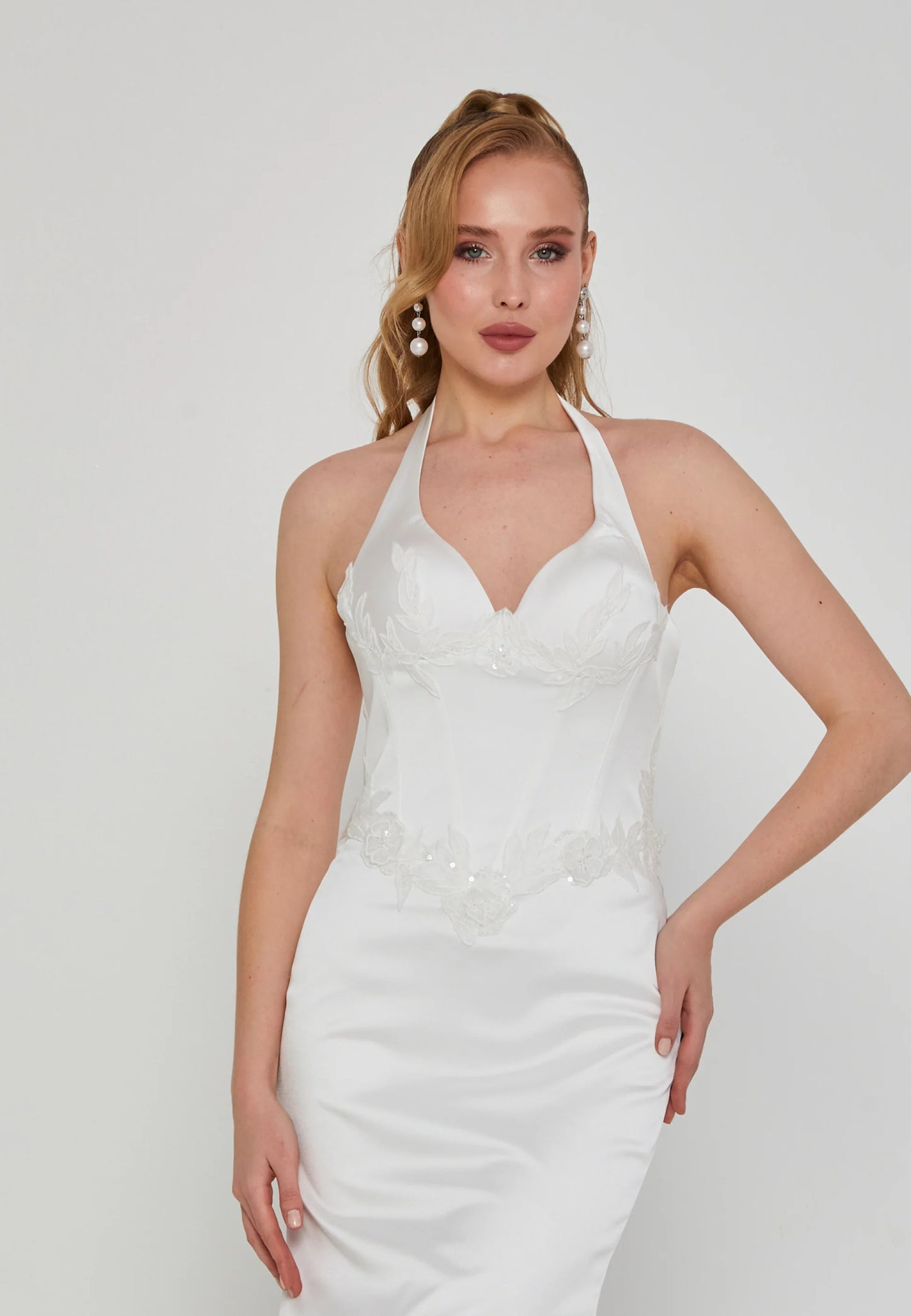 Sleeveless Maxi Polyester Regular Wedding Dress Unit Price: €300