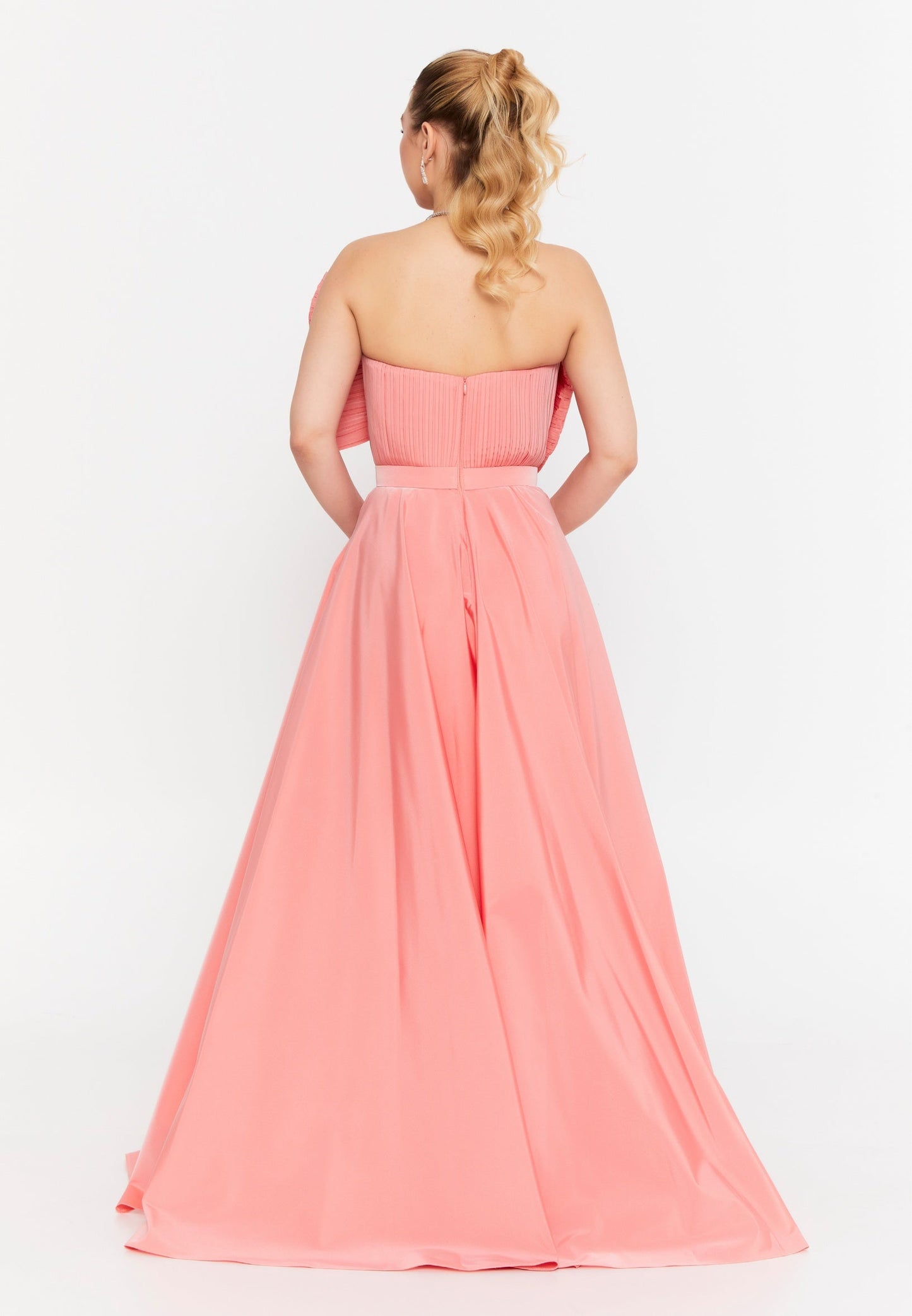 Strapless Maxi Polyester A - Line Regular Prom Dress Unit Price: €120