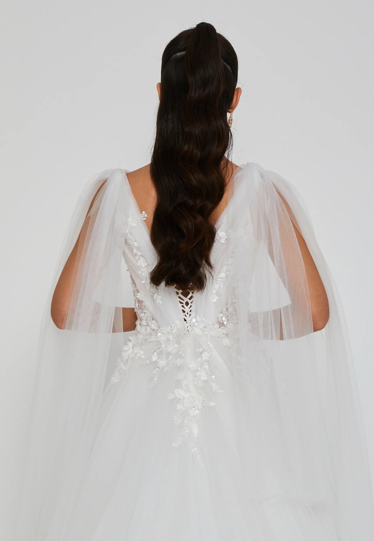 Sleeveless Maxi Tulle Regular Wedding Dress Unit Price: €210