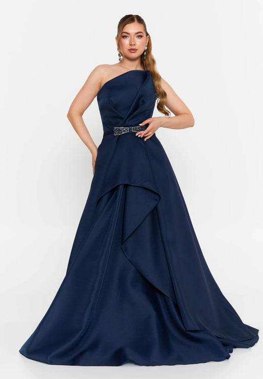 Strapless Maxi Polyester A - Line Regular Prom Dress Unit Price: €143