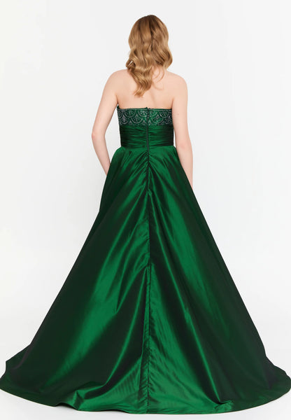 Strapless Maxi Polyester A - Line Regular Prom Dress Unit Price: €156