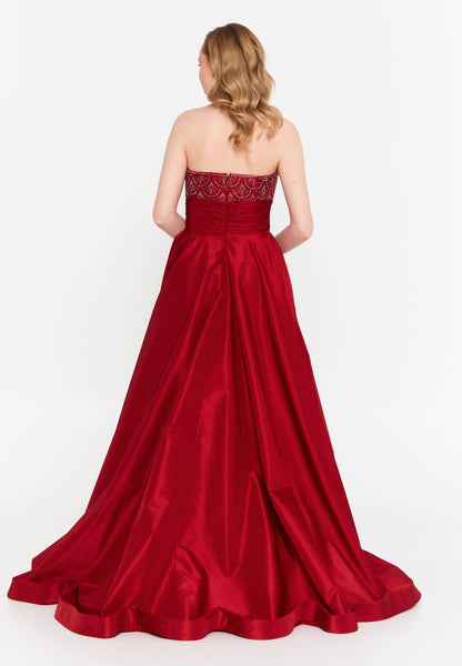 Strapless Maxi Polyester A - Line Regular Prom Dress Unit Price: €156