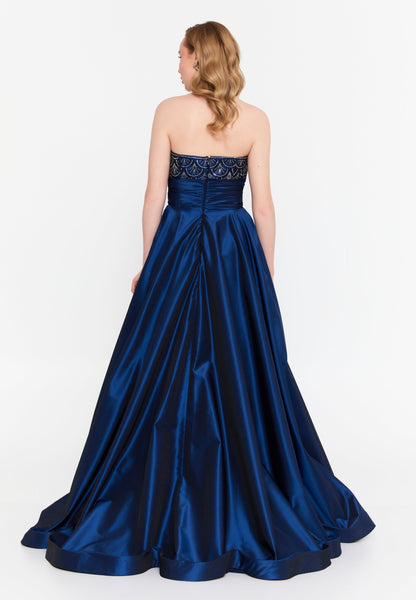 Strapless Maxi Polyester A - Line Regular Prom Dress Unit Price: €156