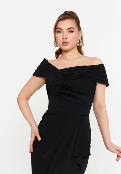 Off Shoulder Maxi Viscose Column Regular Wedding Guest Dress Unit Price: €55