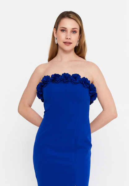 Strapless Maxi Viscose Mermaid Regular Wedding Guest Dress Unit Price: €48