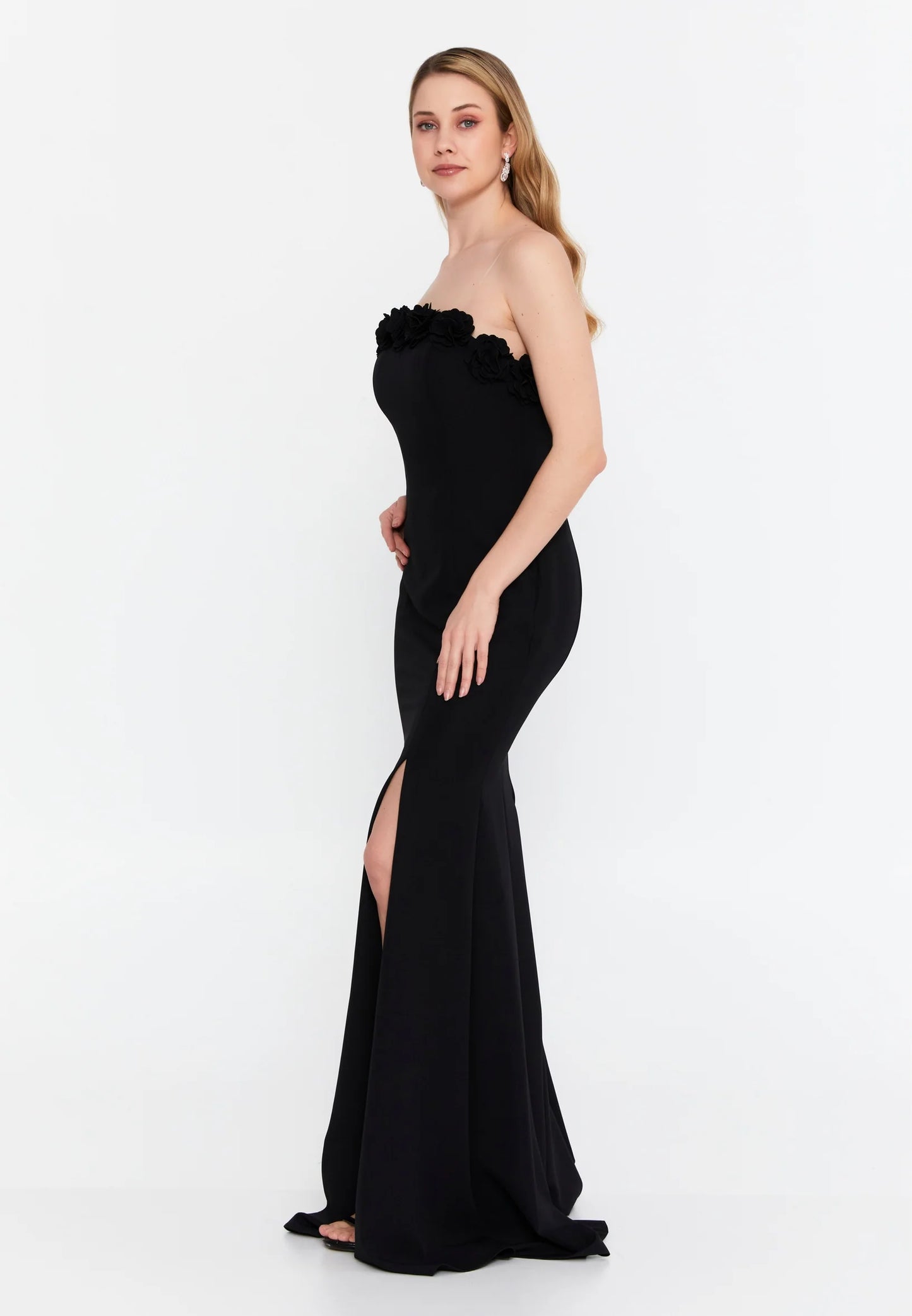 Strapless Maxi Viscose Mermaid Regular Wedding Guest Dress Unit Price: €48