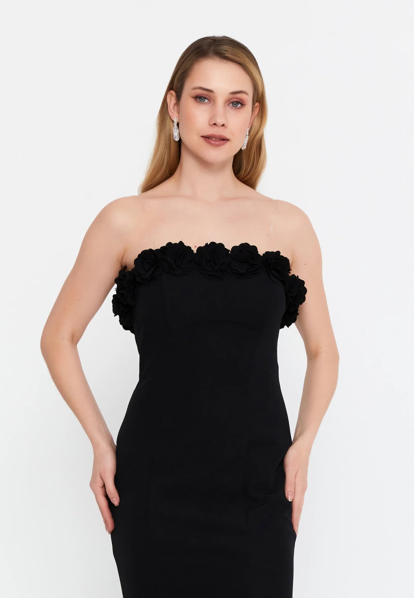 Strapless Maxi Viscose Mermaid Regular Wedding Guest Dress Unit Price: €48