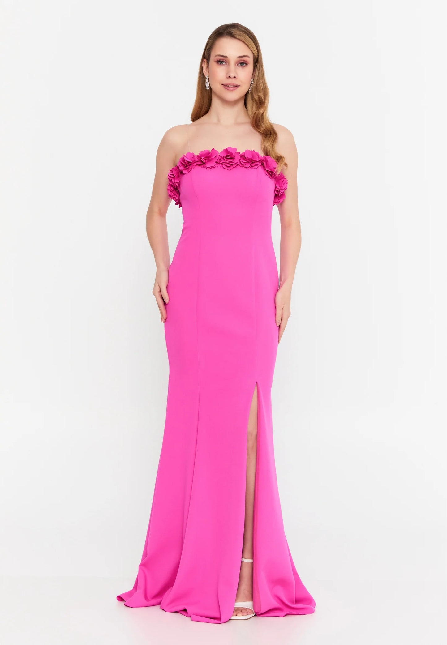 Strapless Maxi Viscose Mermaid Regular Wedding Guest Dress Unit Price: €48