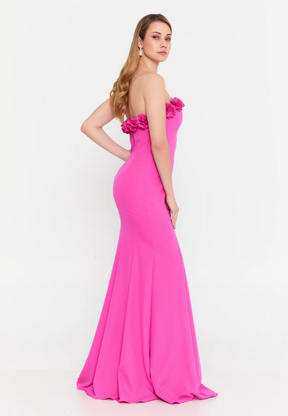 Strapless Maxi Viscose Mermaid Regular Wedding Guest Dress Unit Price: €48